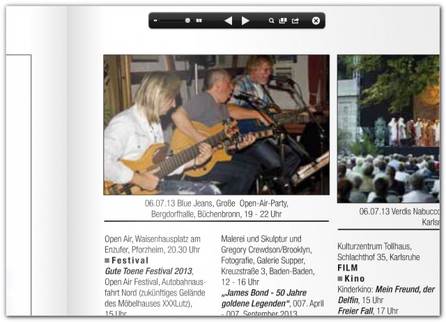 Screenshot aus der PDF-Version des City-Stadtmagazins